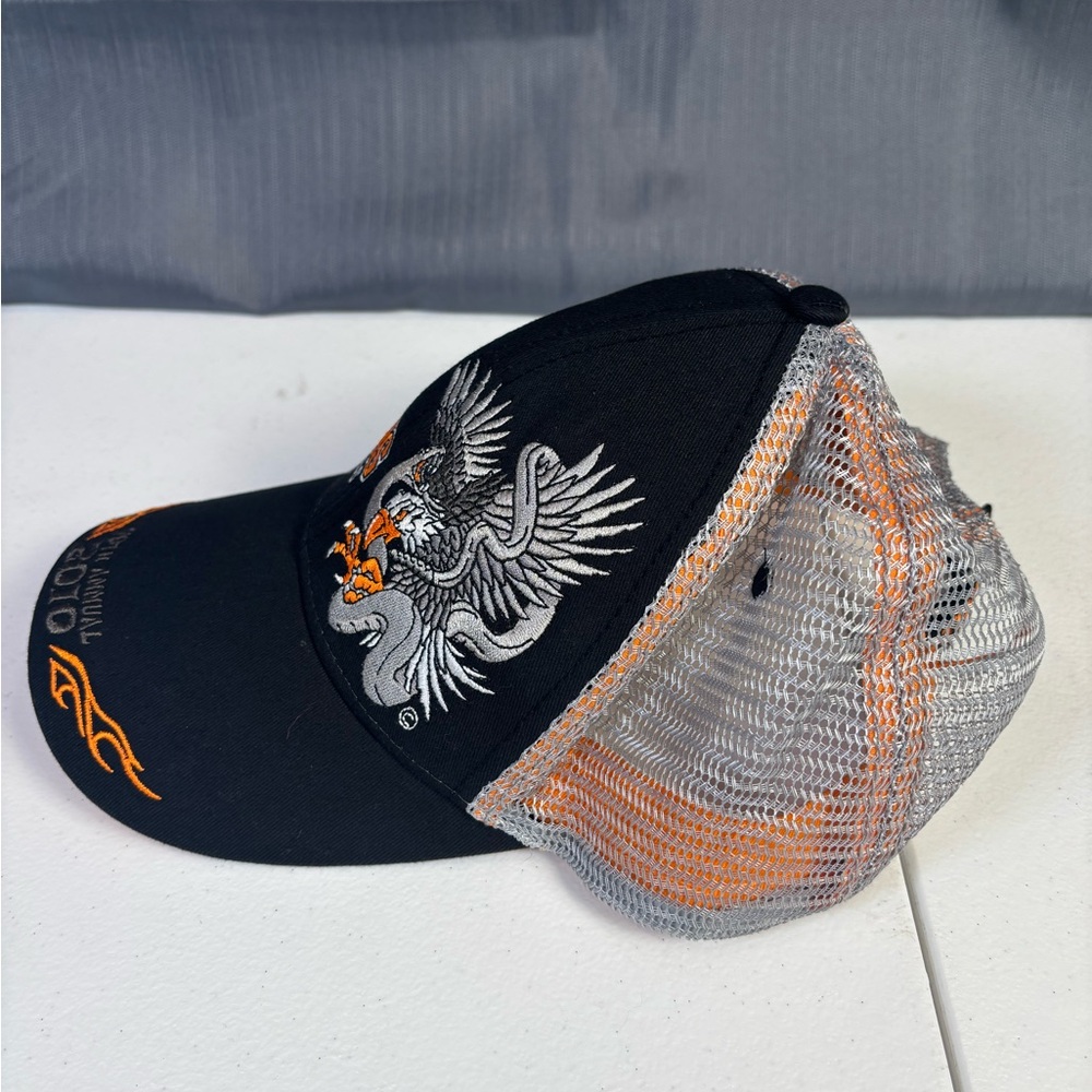 Sturgis 70th Annual 2010 Black Hills Rally Trucker Hat Eagle Embroidered Cap - Picture 3 of 6